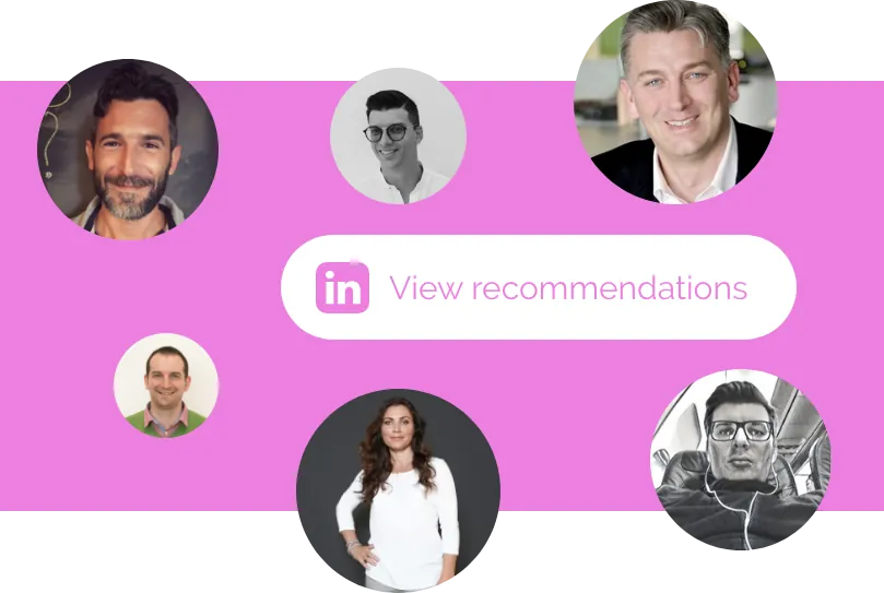 Photos of colleagues – view recommendations on LinkedIn (opens in new tab)